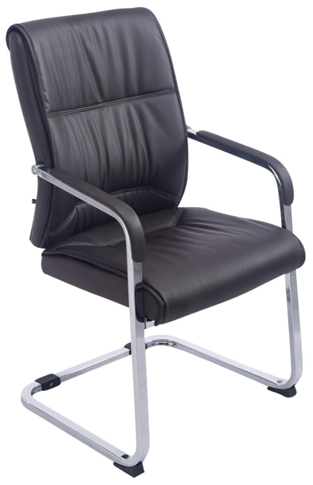 Set van 2 Eetkamerstoelen XXL Anubis Kunstleer bruin braun