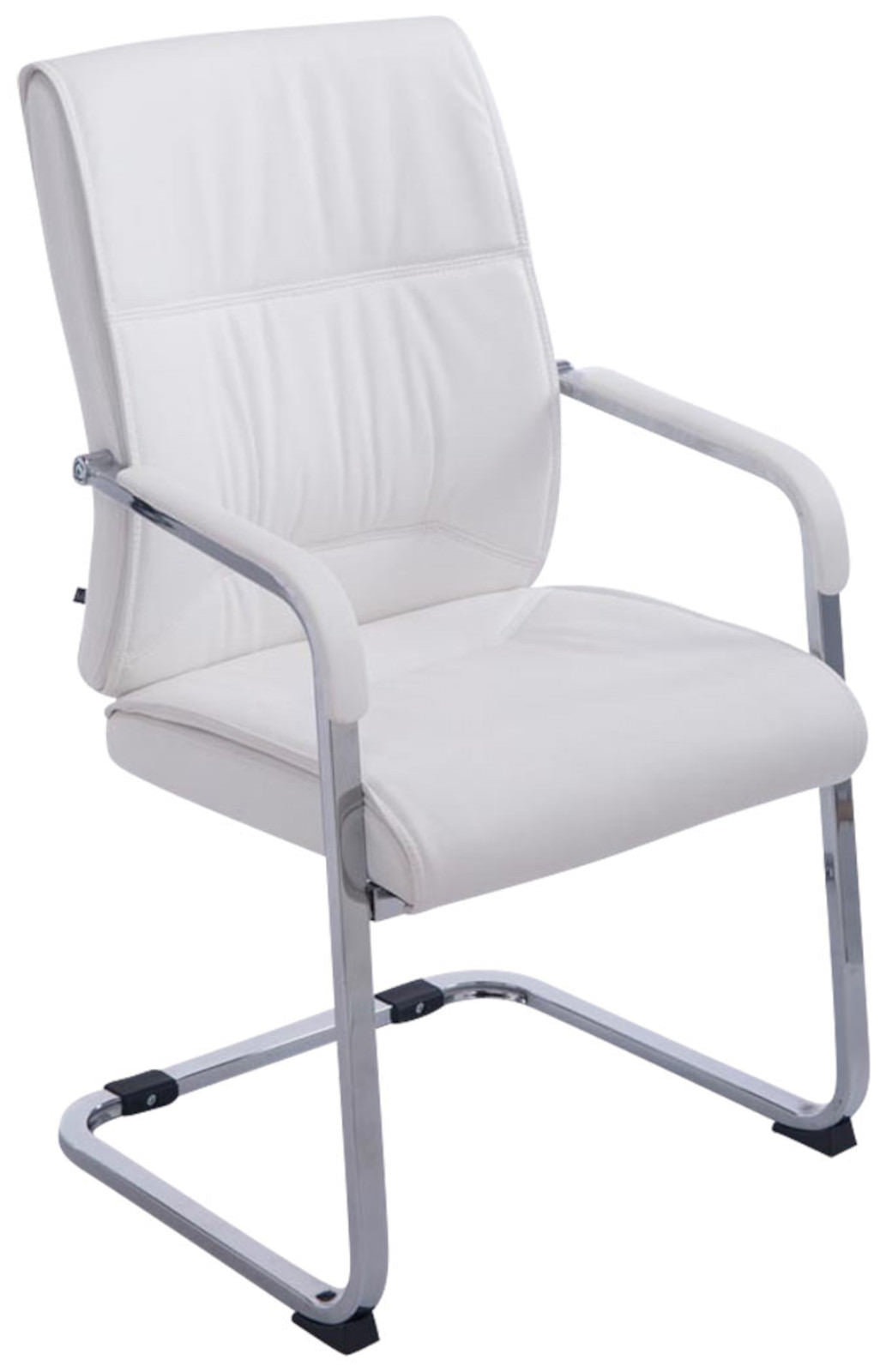 Set van 2 Eetkamerstoelen XXL Anubis Kunstleer wit weiß