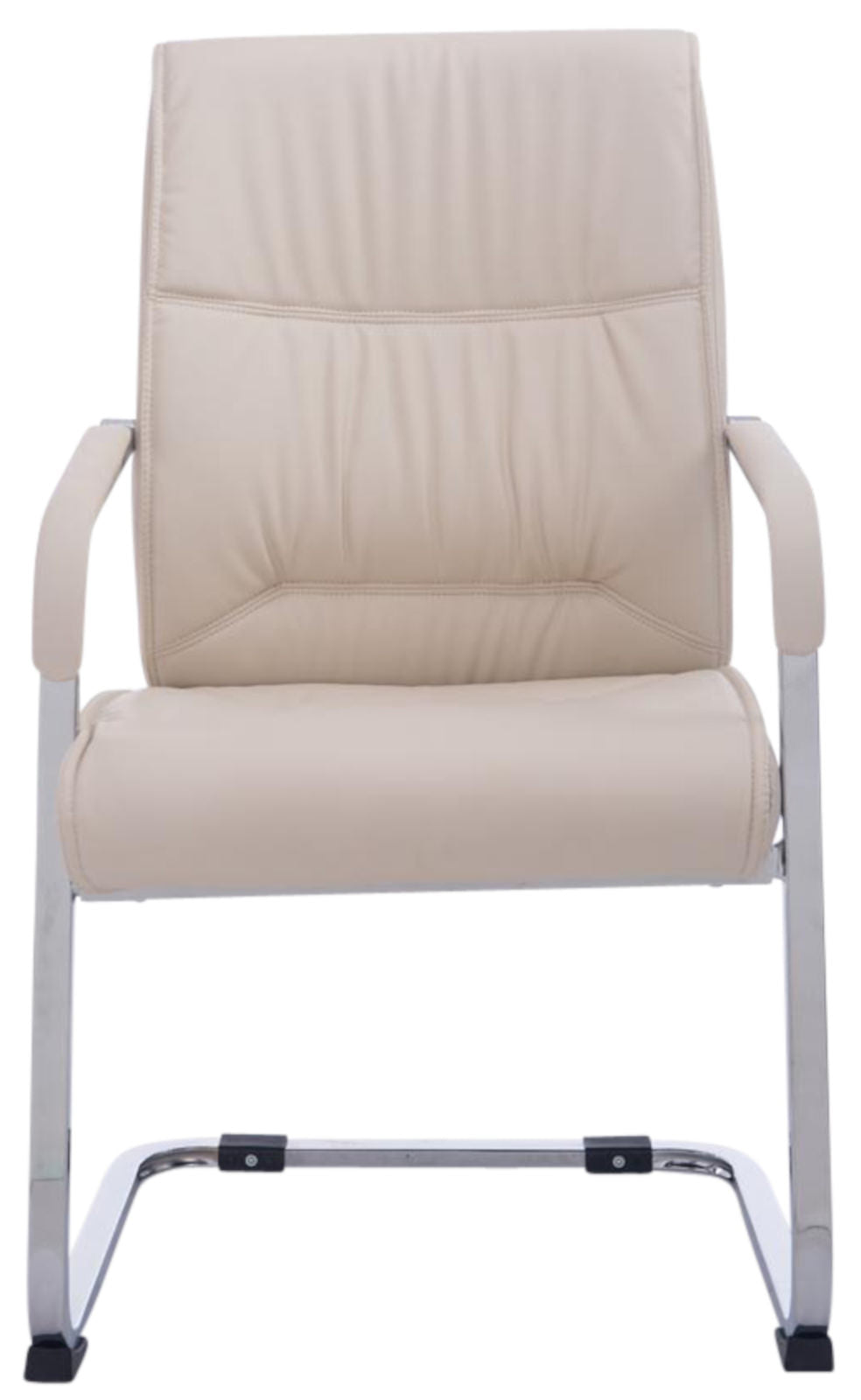 Set van 2 Eetkamerstoelen XXL Anubis Kunstleer creme creme