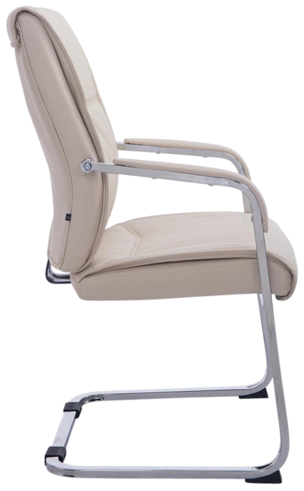 Set van 2 Eetkamerstoelen XXL Anubis Kunstleer creme creme