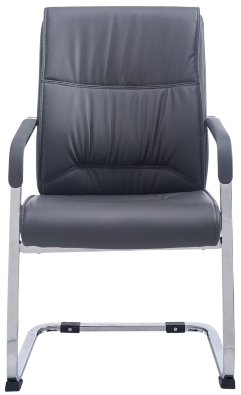 Set van 2 Eetkamerstoelen XXL Anubis Kunstleer grijs grau