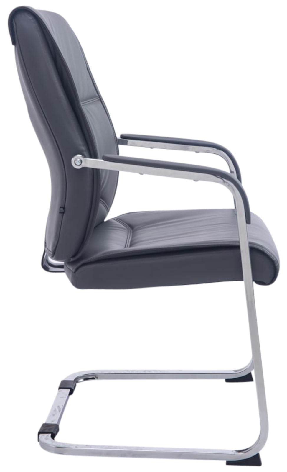 Set van 2 Eetkamerstoelen XXL Anubis Kunstleer grijs grau