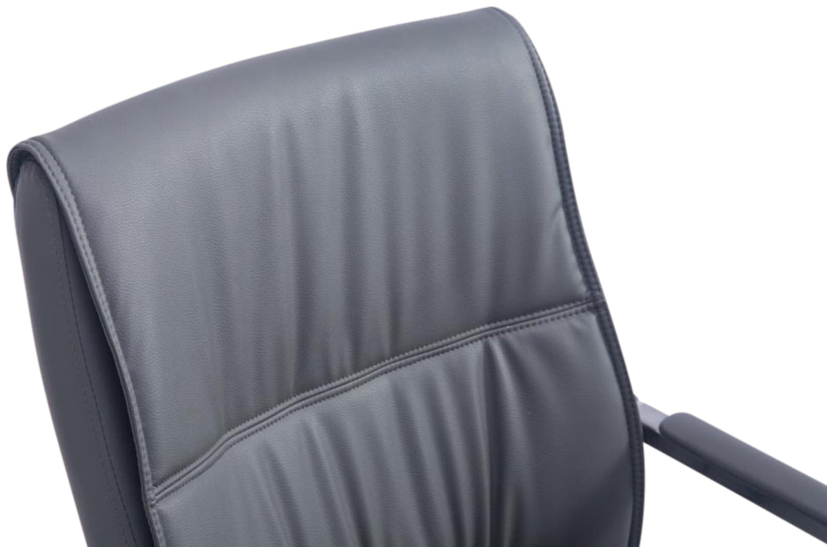 Set van 2 Eetkamerstoelen XXL Anubis Kunstleer grijs grau