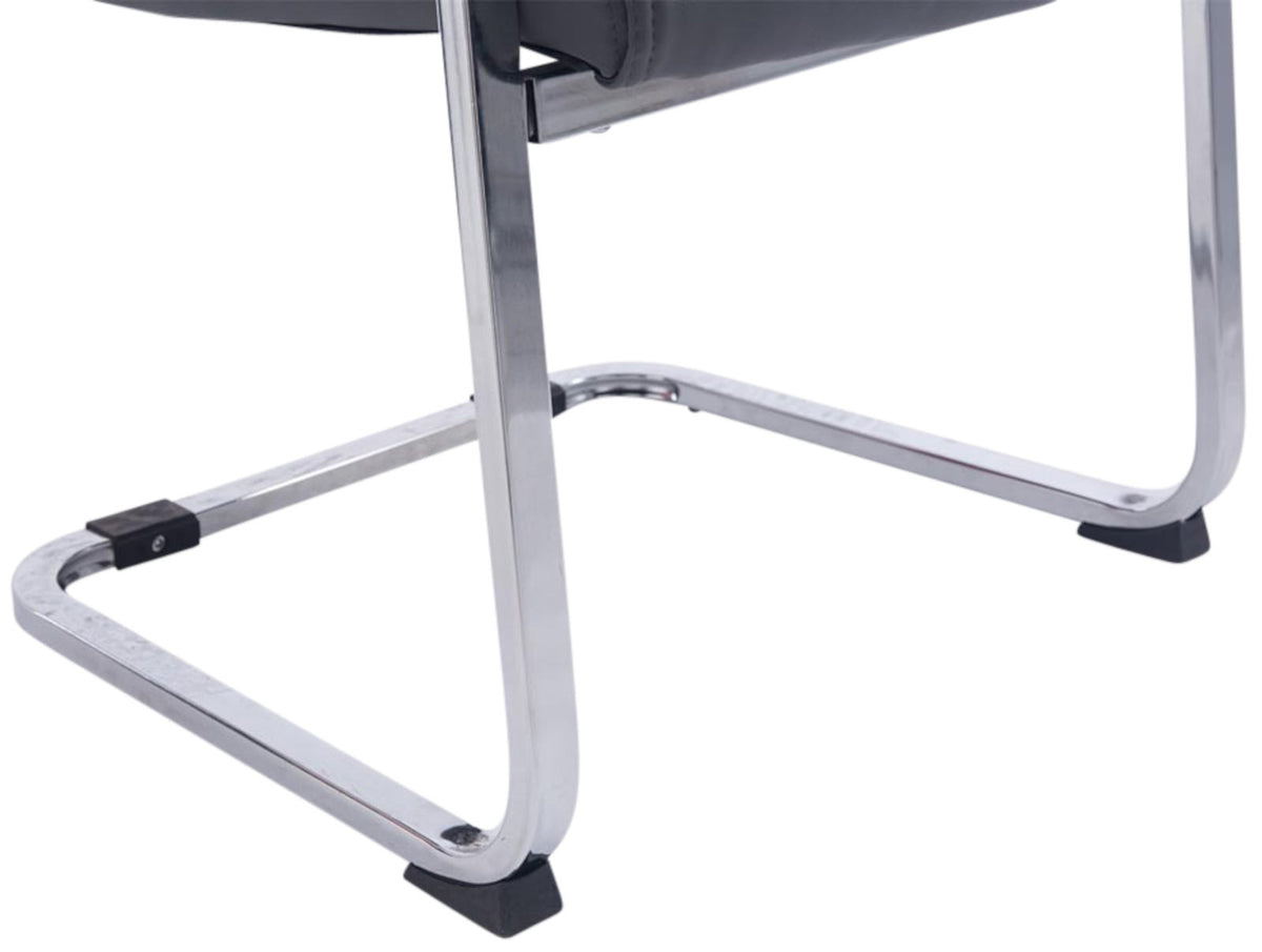 Set van 2 Eetkamerstoelen XXL Anubis Kunstleer grijs grau
