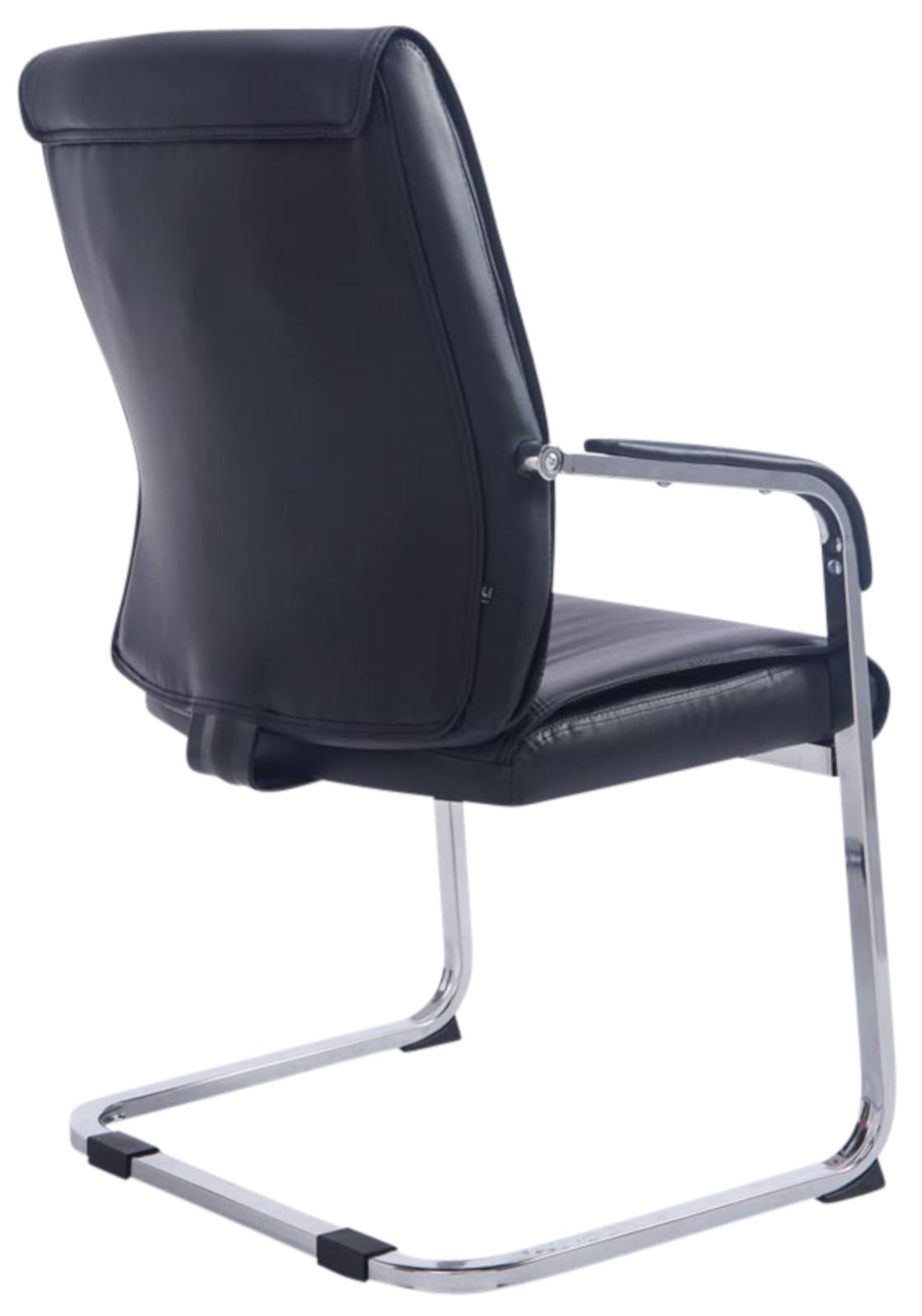 Set van 2 Eetkamerstoelen XXL Anubis Kunstleer zwart schwarz