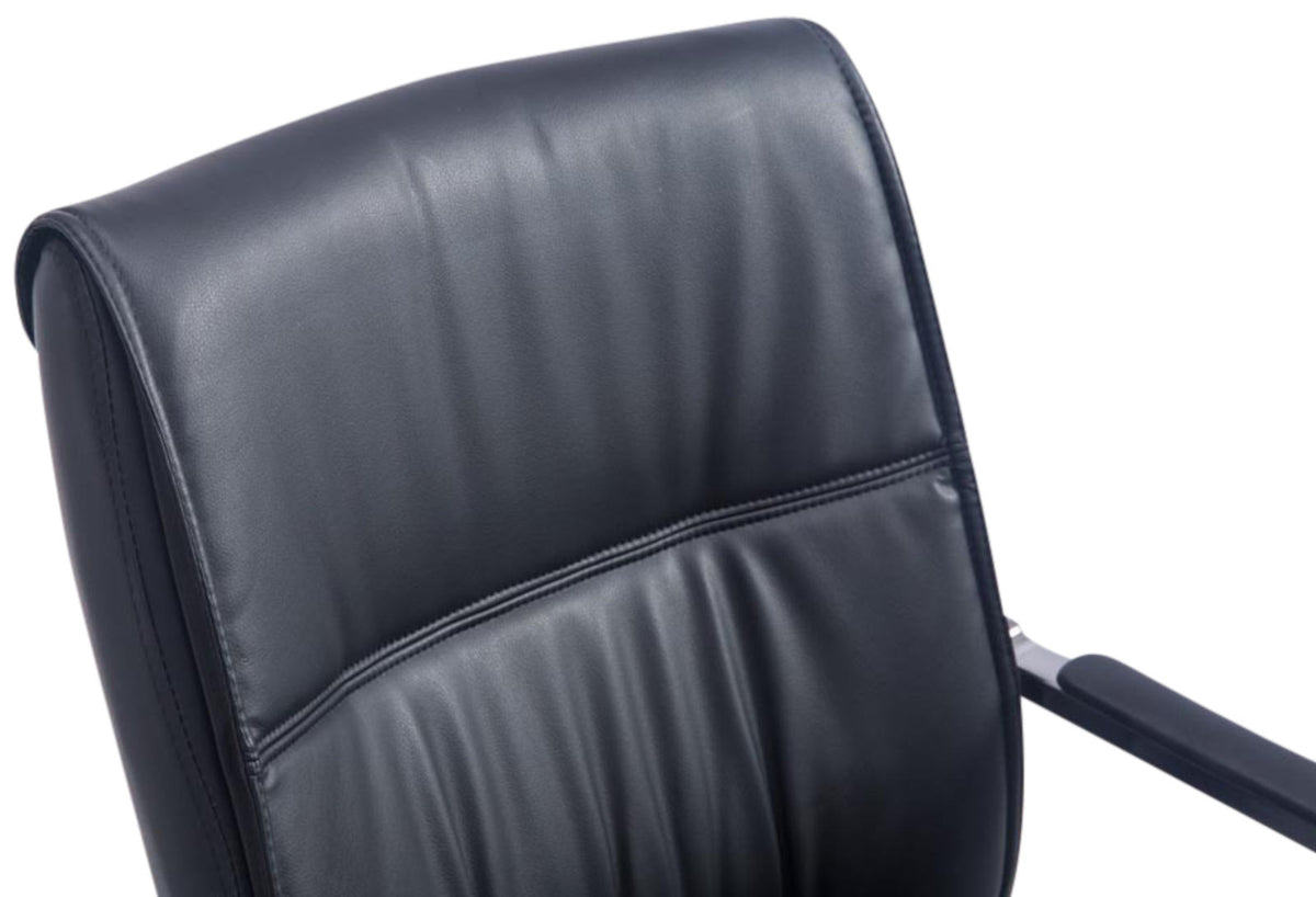 Set van 2 Eetkamerstoelen XXL Anubis Kunstleer zwart schwarz
