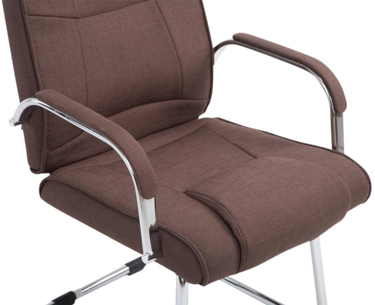 Set van 2 Eetkamerstoelen Attila Stof bruin braun