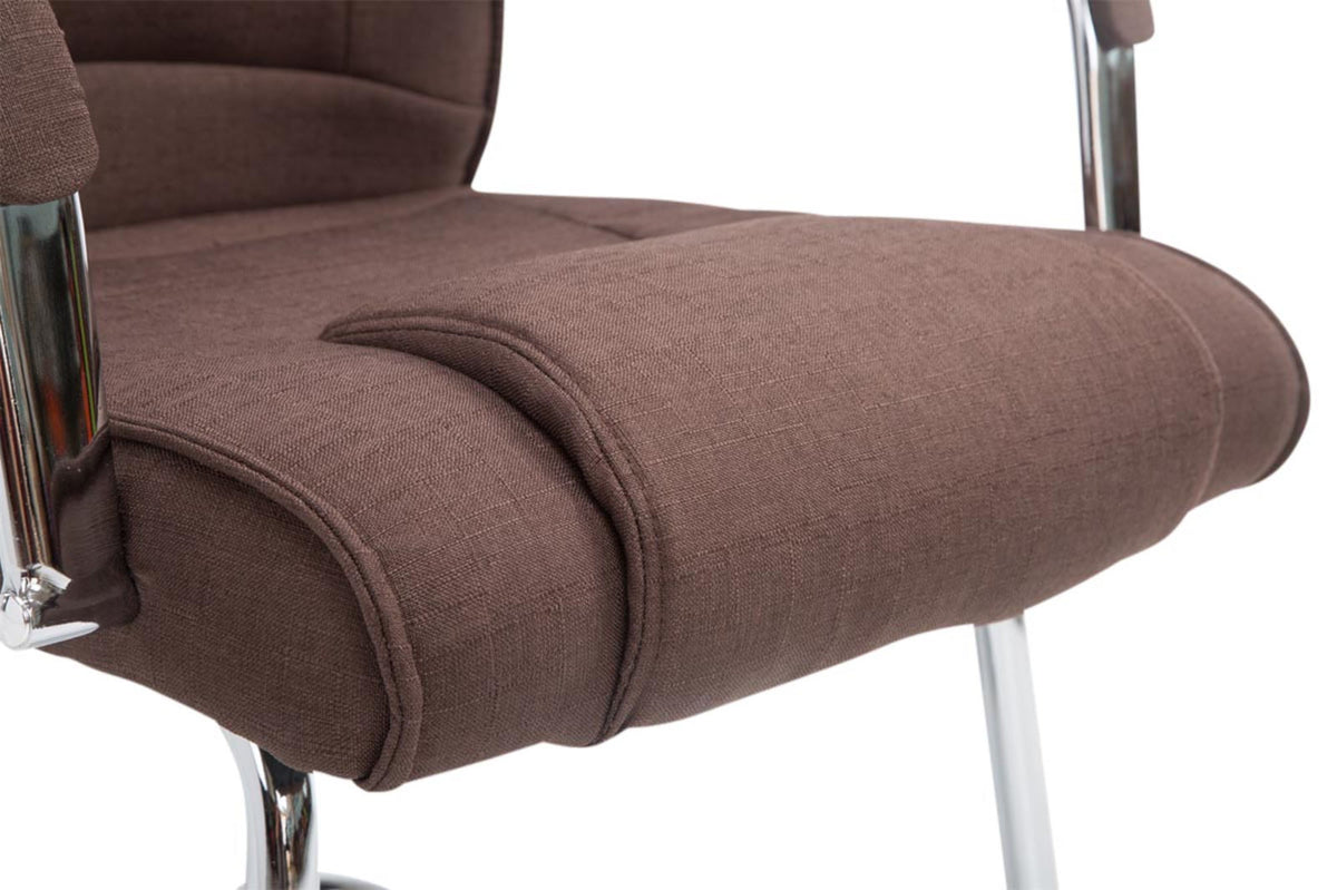 Set van 2 Eetkamerstoelen Attila Stof bruin braun