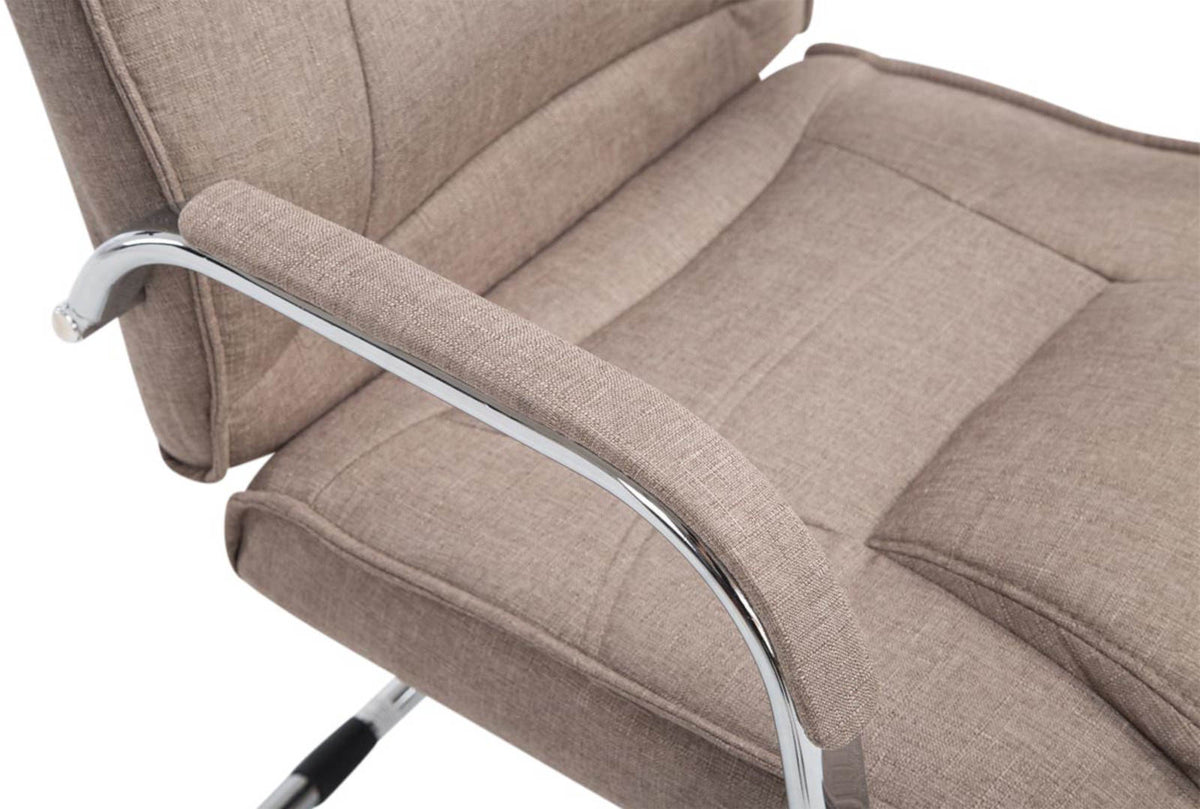 Set van 2 Eetkamerstoelen Attila Stof taupe taupe