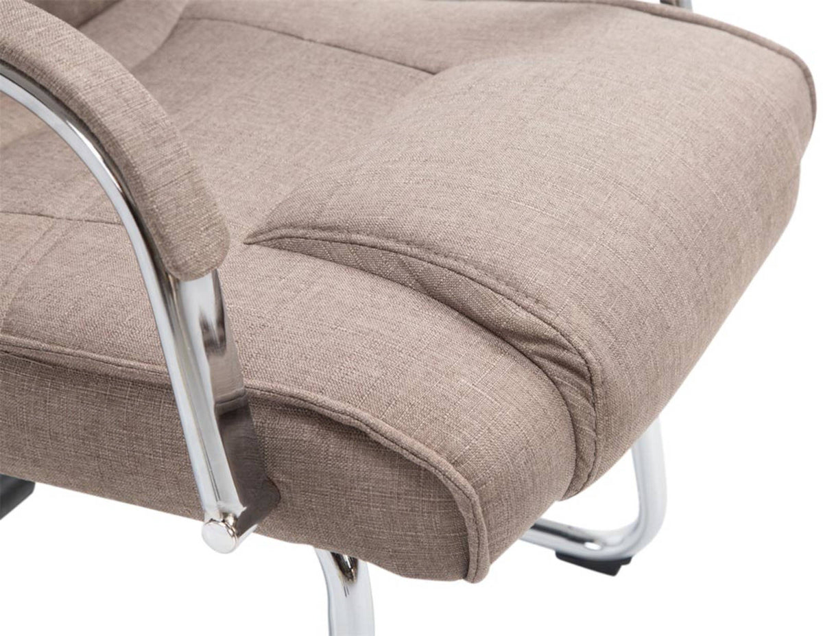 Set van 2 Eetkamerstoelen Attila Stof taupe taupe