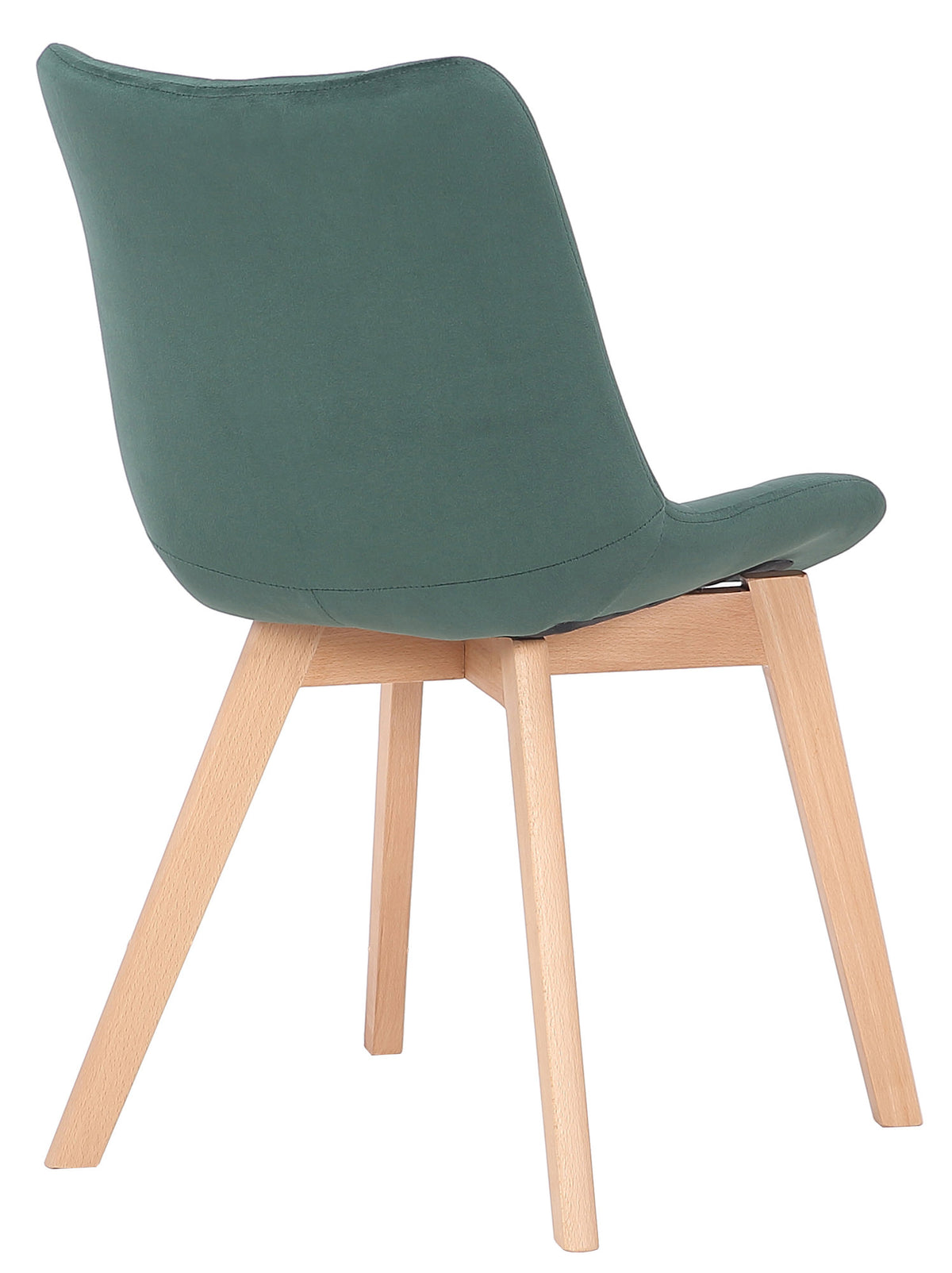 Set van 2 Eetkamerstoelen Passaic Fluweel groen grün