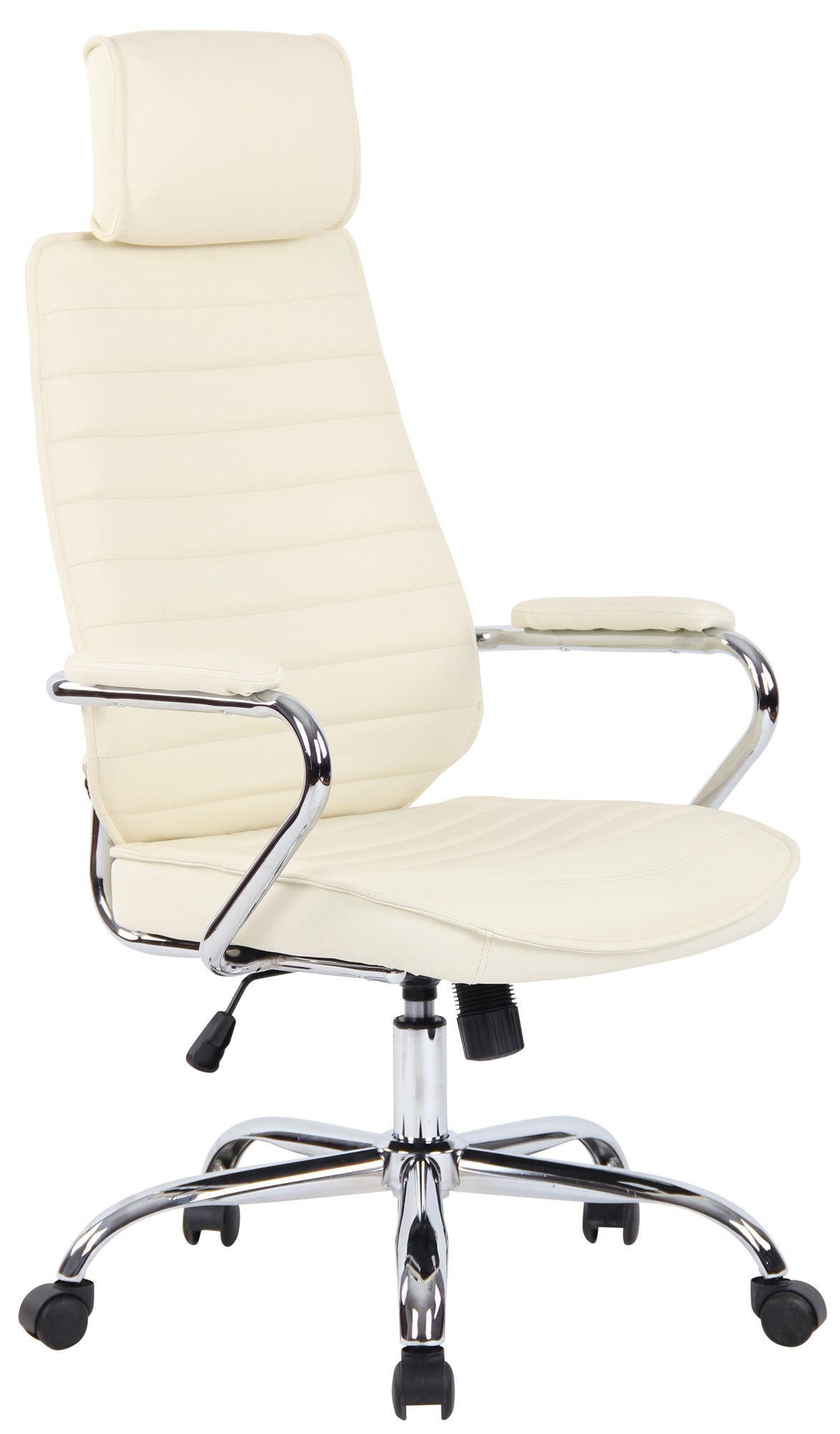 Bureaustoel Rako Echt Leder creme creme