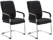 Set van 2 Cantilever XXL Anubis Stof zwart schwarz