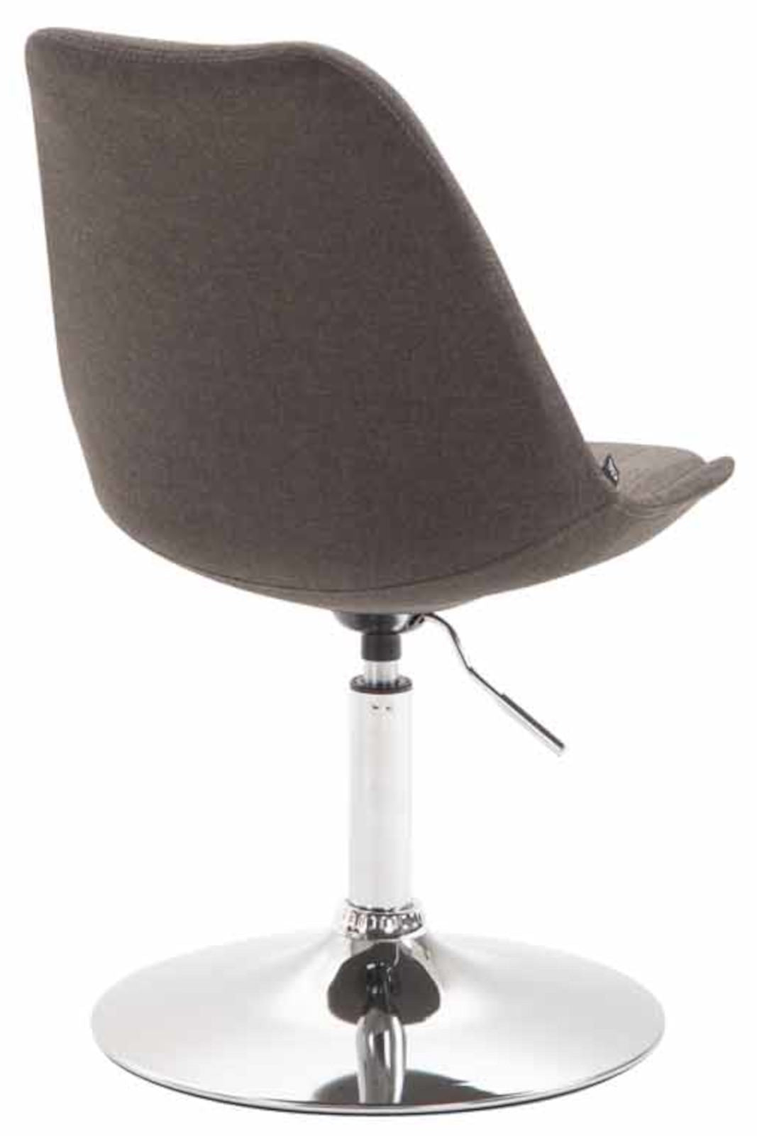 Set van 4 Eetkamerstoelen Maverick Stof donkergrijs,chroom dunkelgrau