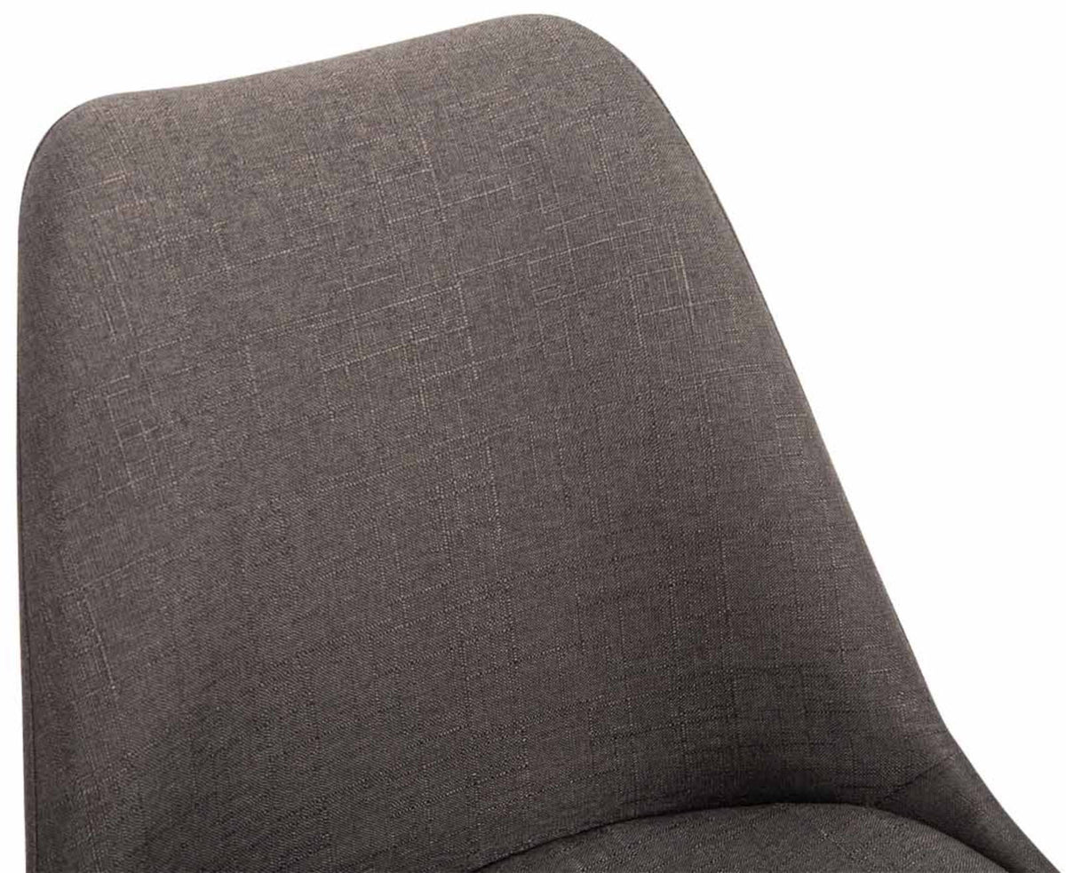 Set van 4 Eetkamerstoelen Maverick Stof donkergrijs,chroom dunkelgrau
