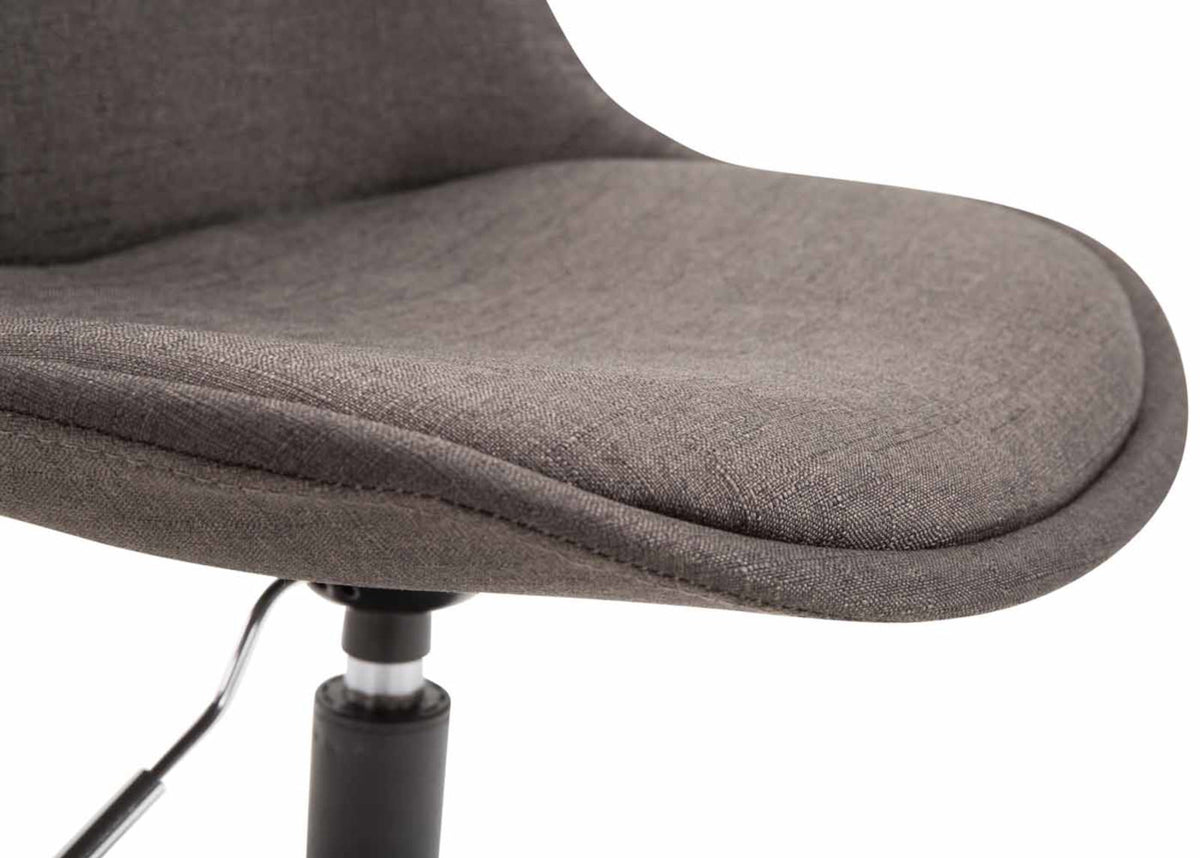 Set van 4 Eetkamerstoelen Maverick Stof donkergrijs,chroom dunkelgrau