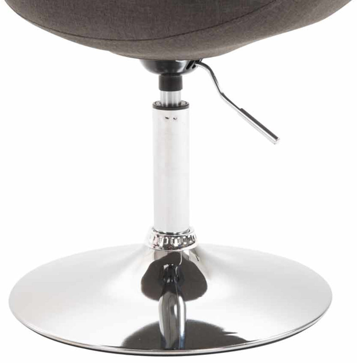 Set van 4 Eetkamerstoelen Maverick Stof donkergrijs,chroom dunkelgrau