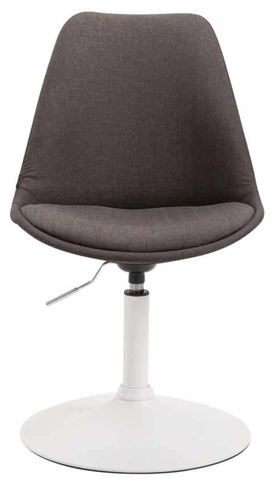 Set van 4 Eetkamerstoelen Maverick Stof donkergrijs,wit dunkelgrau