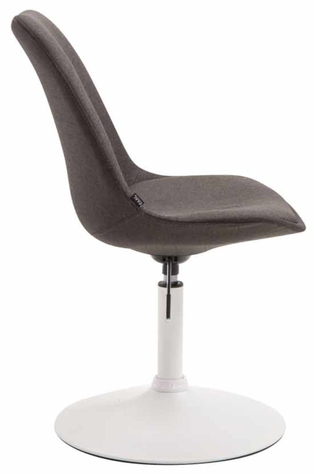 Set van 4 Eetkamerstoelen Maverick Stof donkergrijs,wit dunkelgrau