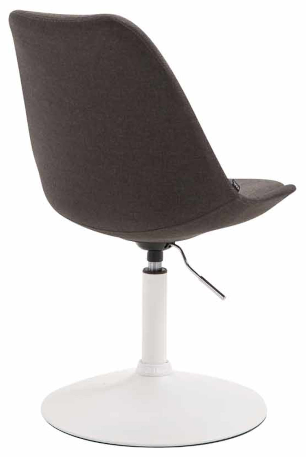 Set van 4 Eetkamerstoelen Maverick Stof donkergrijs,wit dunkelgrau