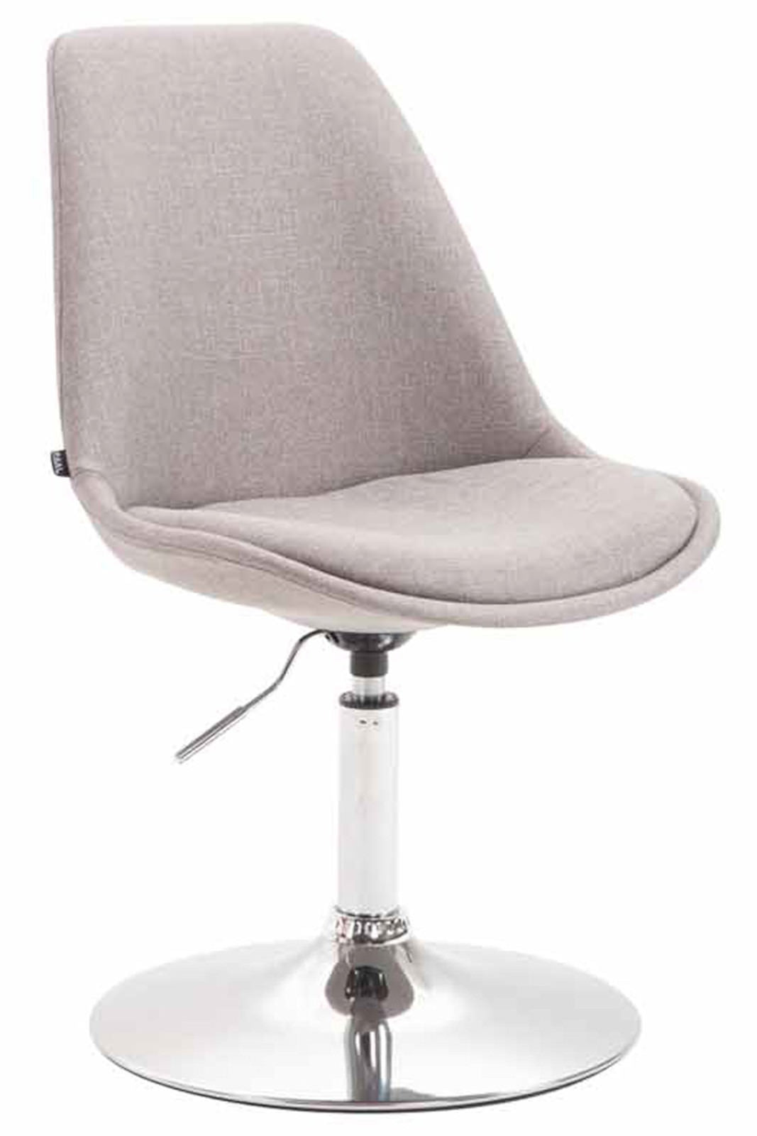 Set van 4 Eetkamerstoelen Maverick Stof grijs,chroom grau