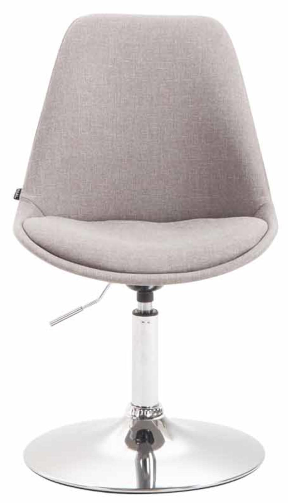 Set van 4 Eetkamerstoelen Maverick Stof grijs,chroom grau