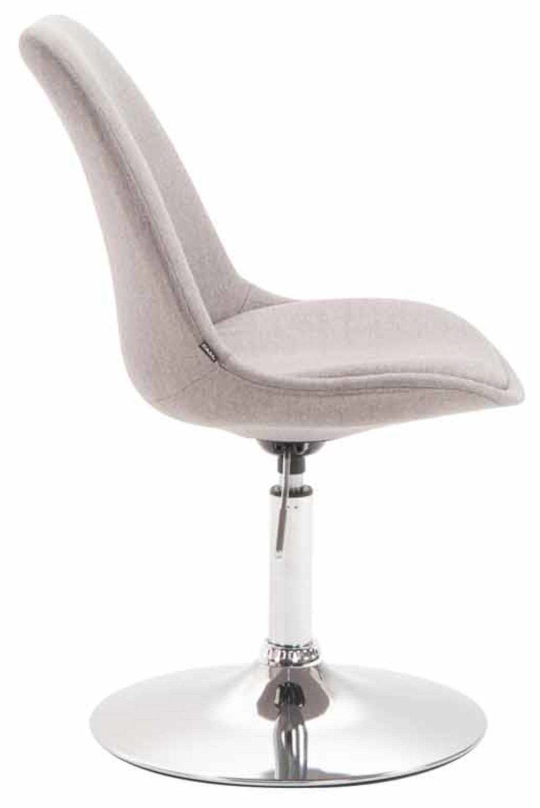 Set van 4 Eetkamerstoelen Maverick Stof grijs,chroom grau