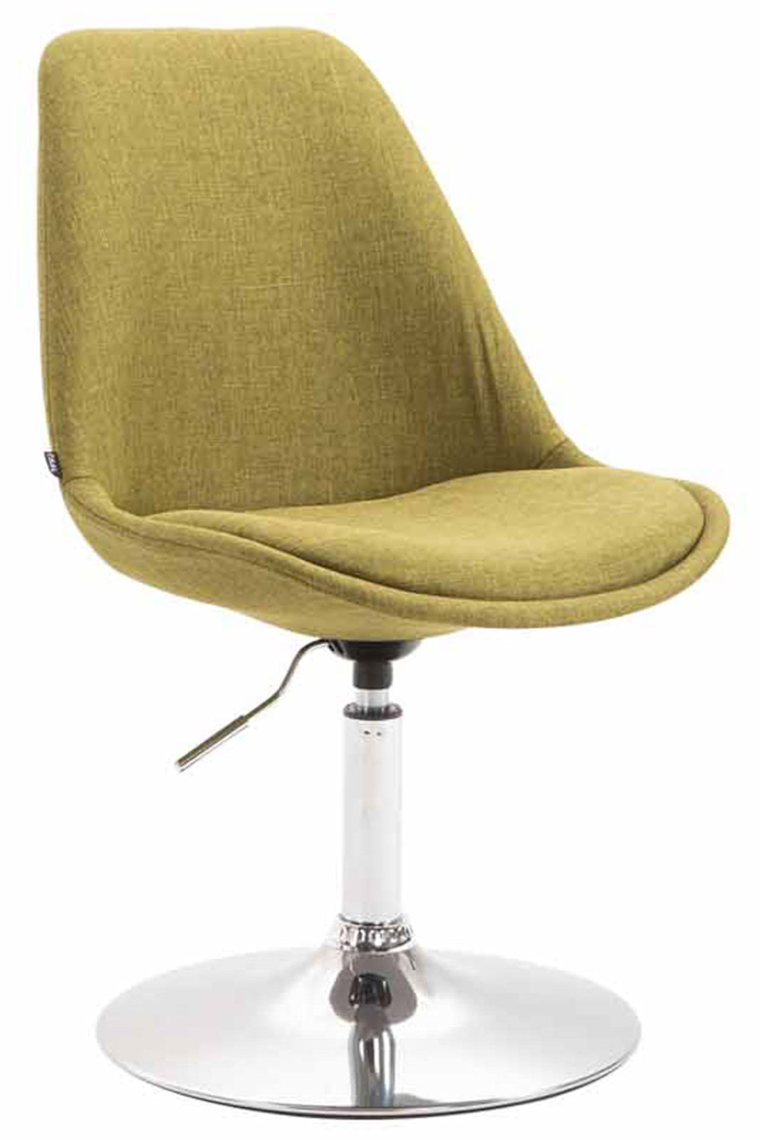 Set van 4 Eetkamerstoelen Maverick Stof groen,chroom grün