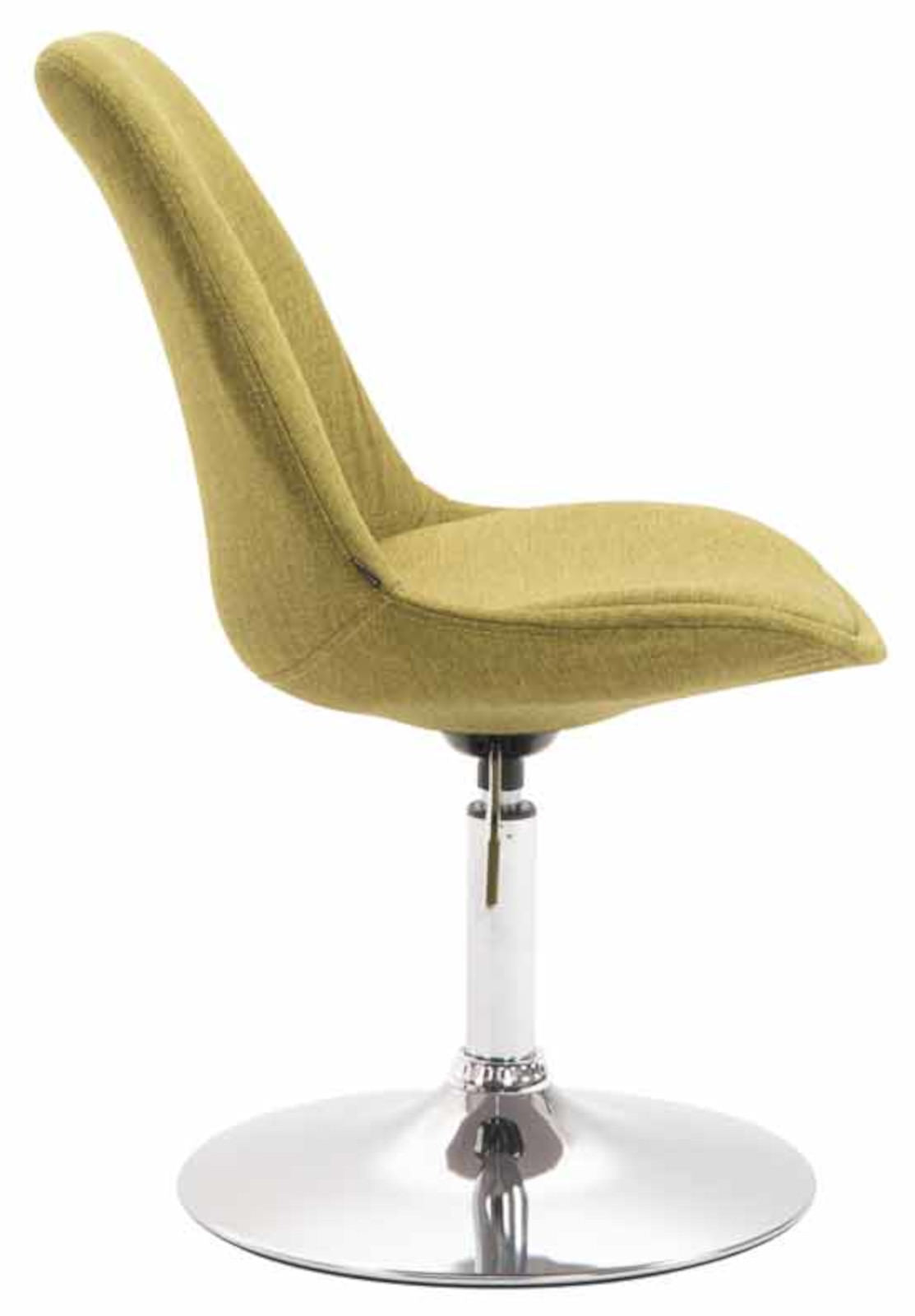 Set van 4 Eetkamerstoelen Maverick Stof groen,chroom grün