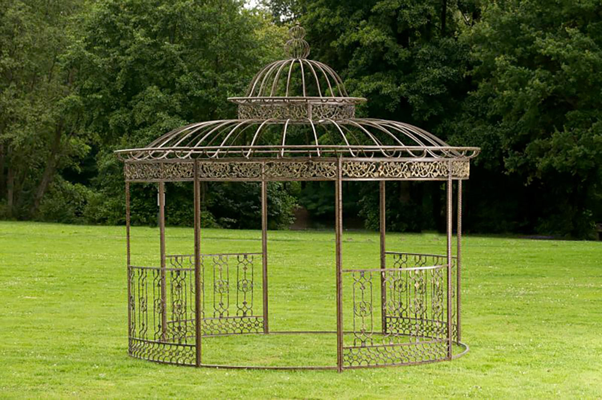 Luxe Paviljoen Romantisch rond 350 cm bronzen bronze