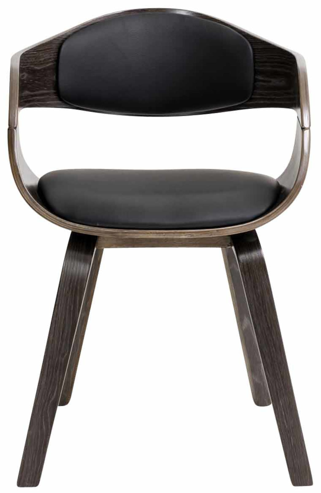 Set van 2 Kingston Stoelen Kunstleer zwart/grijs schwarz/grau