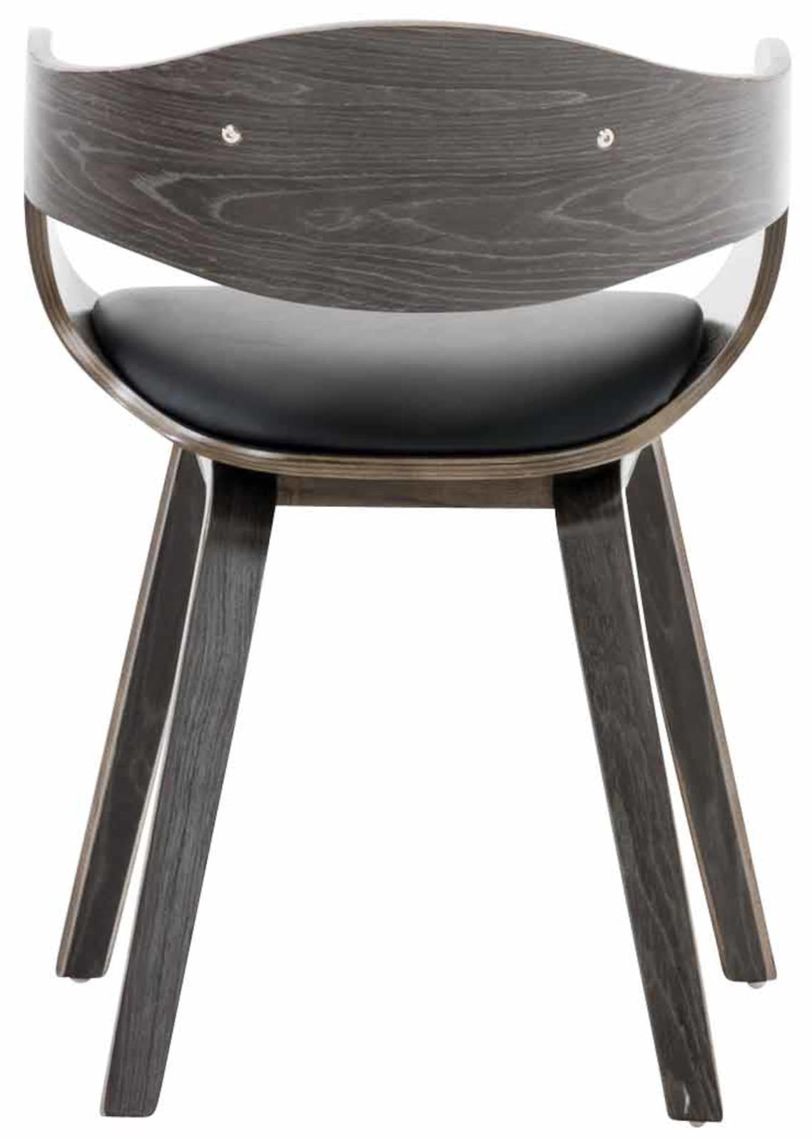 Set van 2 Kingston Stoelen Kunstleer zwart/grijs schwarz/grau