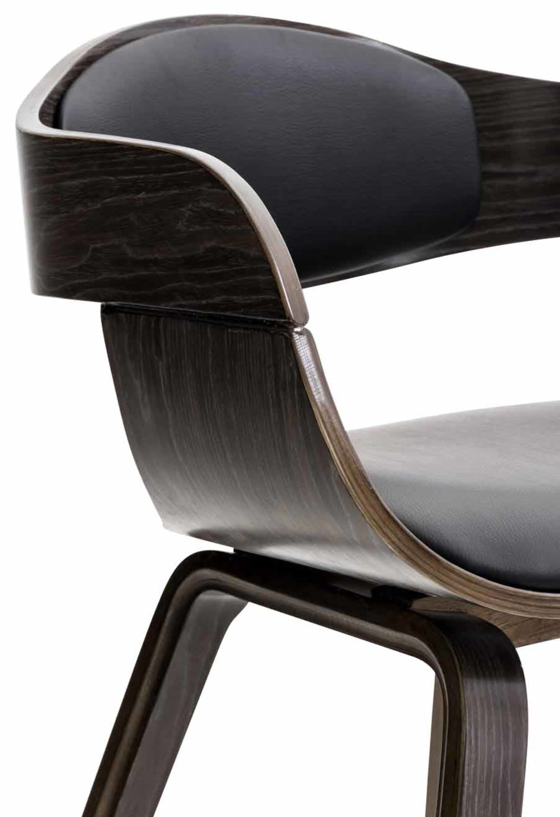 Set van 2 Kingston Stoelen Kunstleer zwart/grijs schwarz/grau