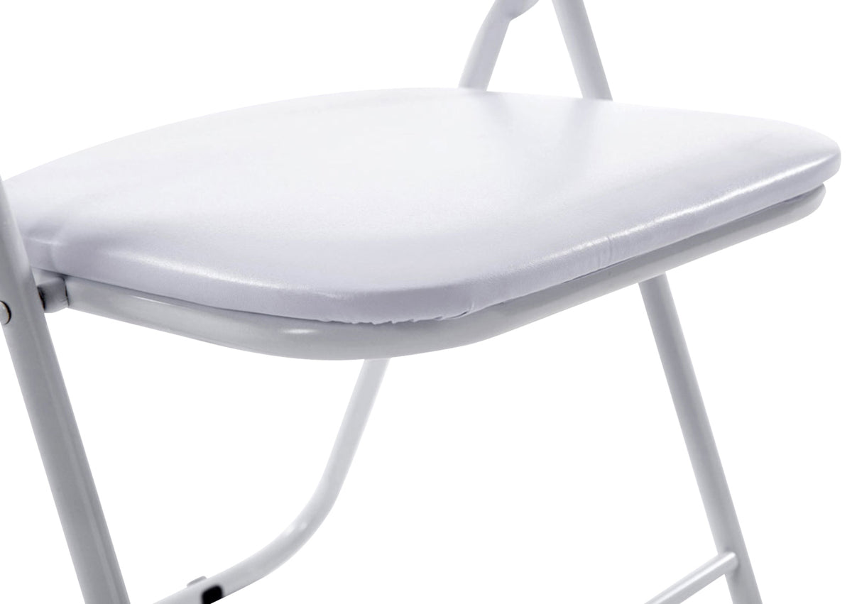 Set van 2 klapstoelen Felix wit/wit weiß/weiß