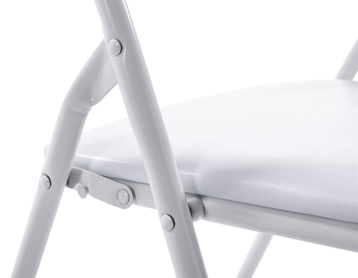 Set van 2 klapstoelen Felix wit/wit weiß/weiß