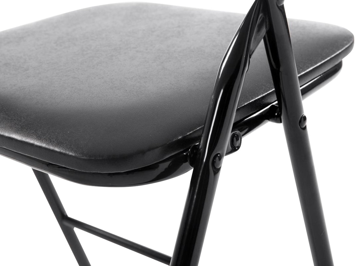 Set van 4 klapstoelen Felix zwart/zwart schwarz/schwarz