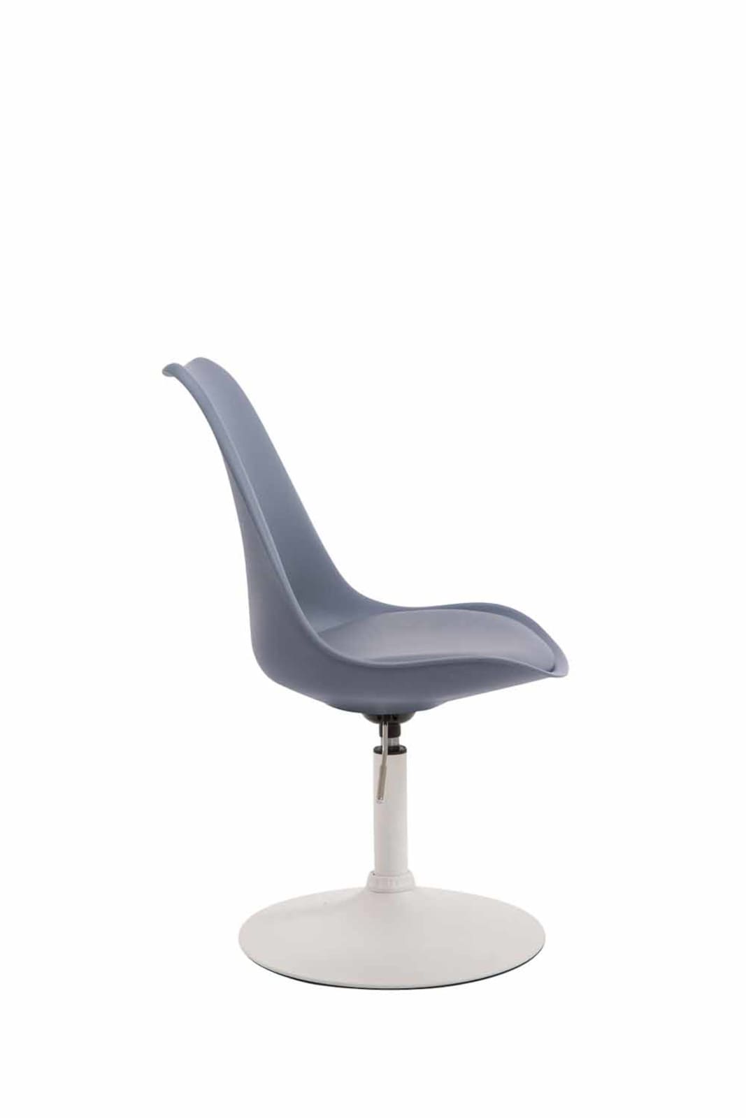 Set van 4 eetkamerstoelen Maverick - Kunststof grijs,wit grau