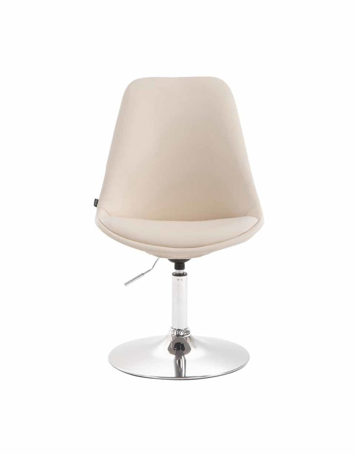 Set van 4 Eetkamerstoelen Maverick Kunstleer creme,chroom creme