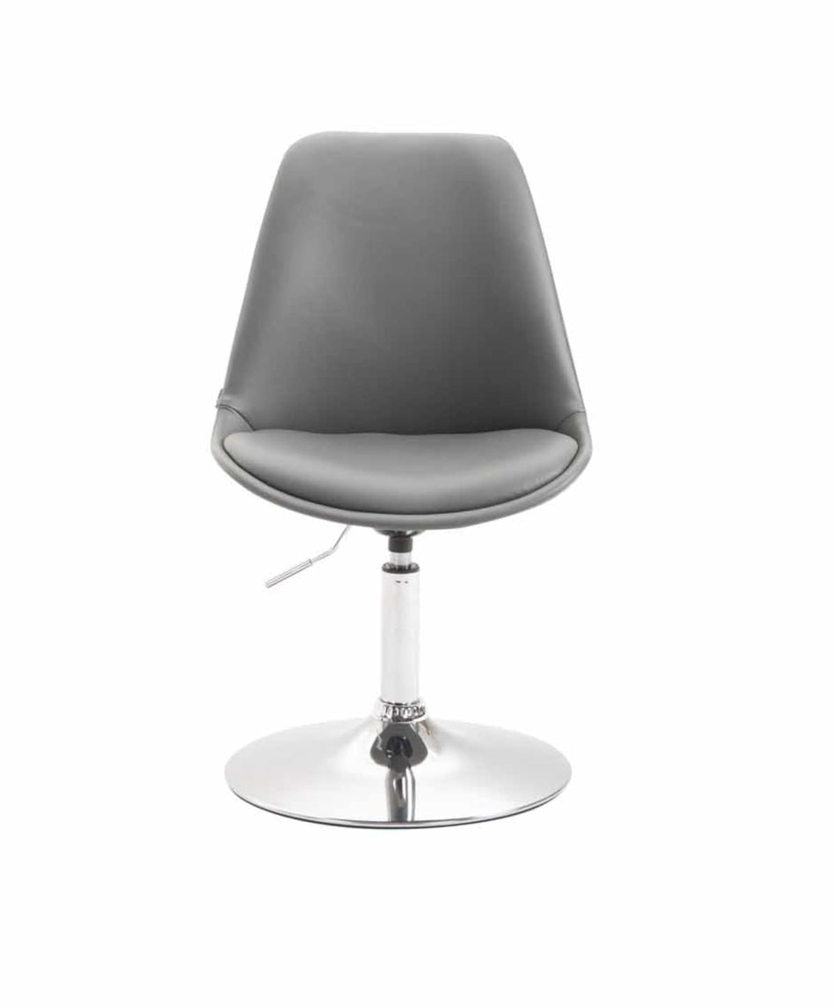 Set van 4 Eetkamerstoelen Maverick Kunstleer grijs,chroom grau