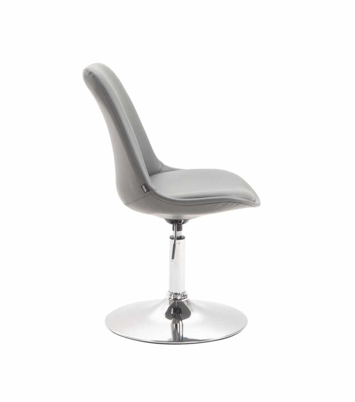 Set van 4 Eetkamerstoelen Maverick Kunstleer grijs,chroom grau
