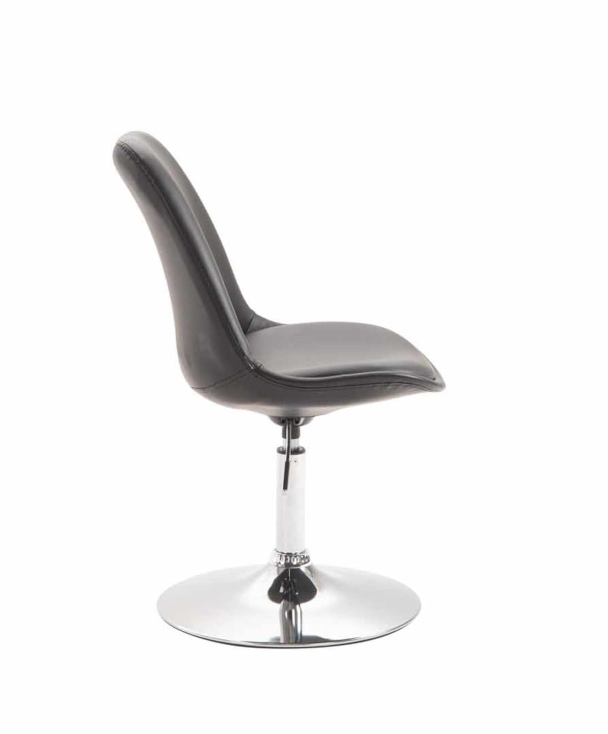 Set van 4 Eetkamerstoelen Maverick Kunstleer zwart,chroom schwarz