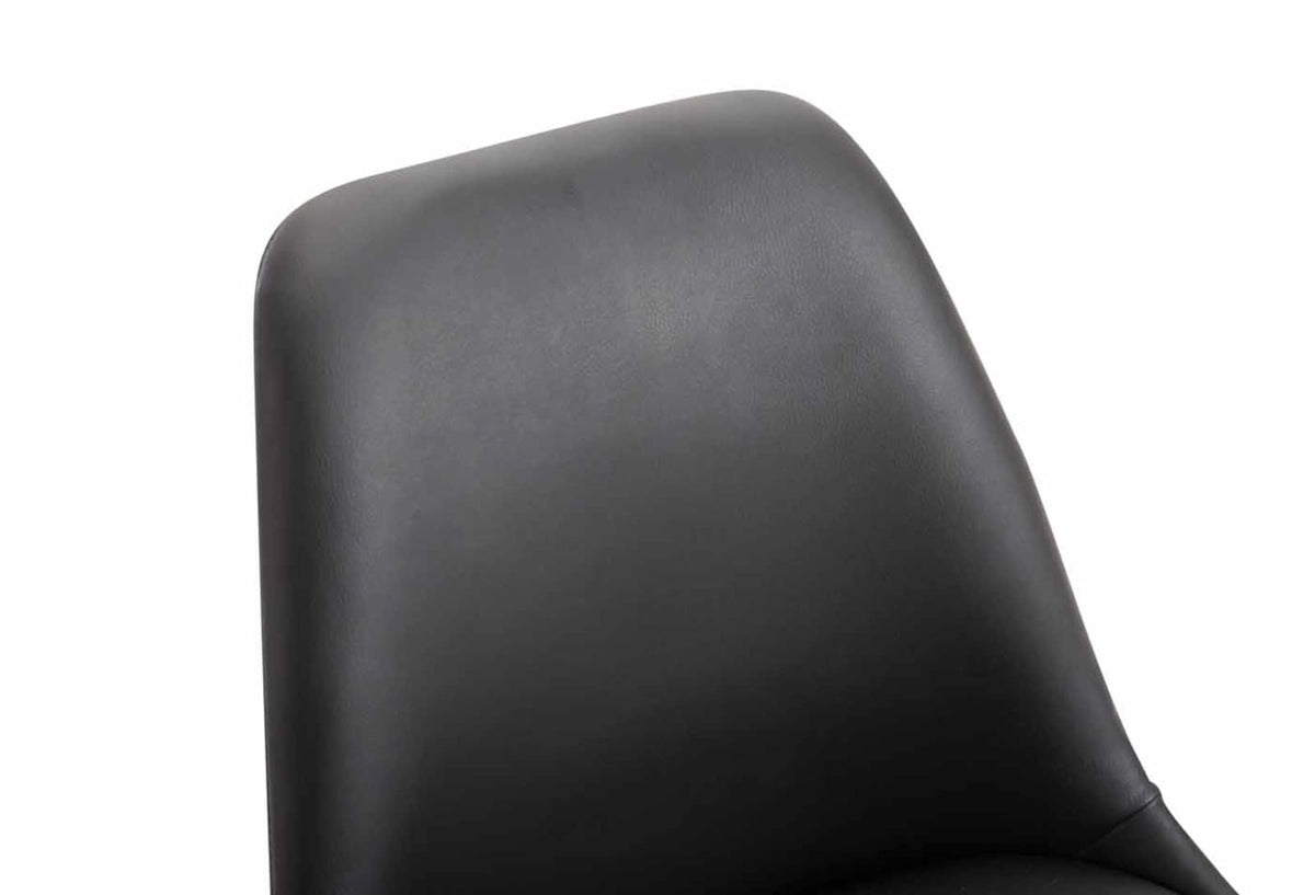 Set van 4 Eetkamerstoelen Maverick Kunstleer zwart,chroom schwarz