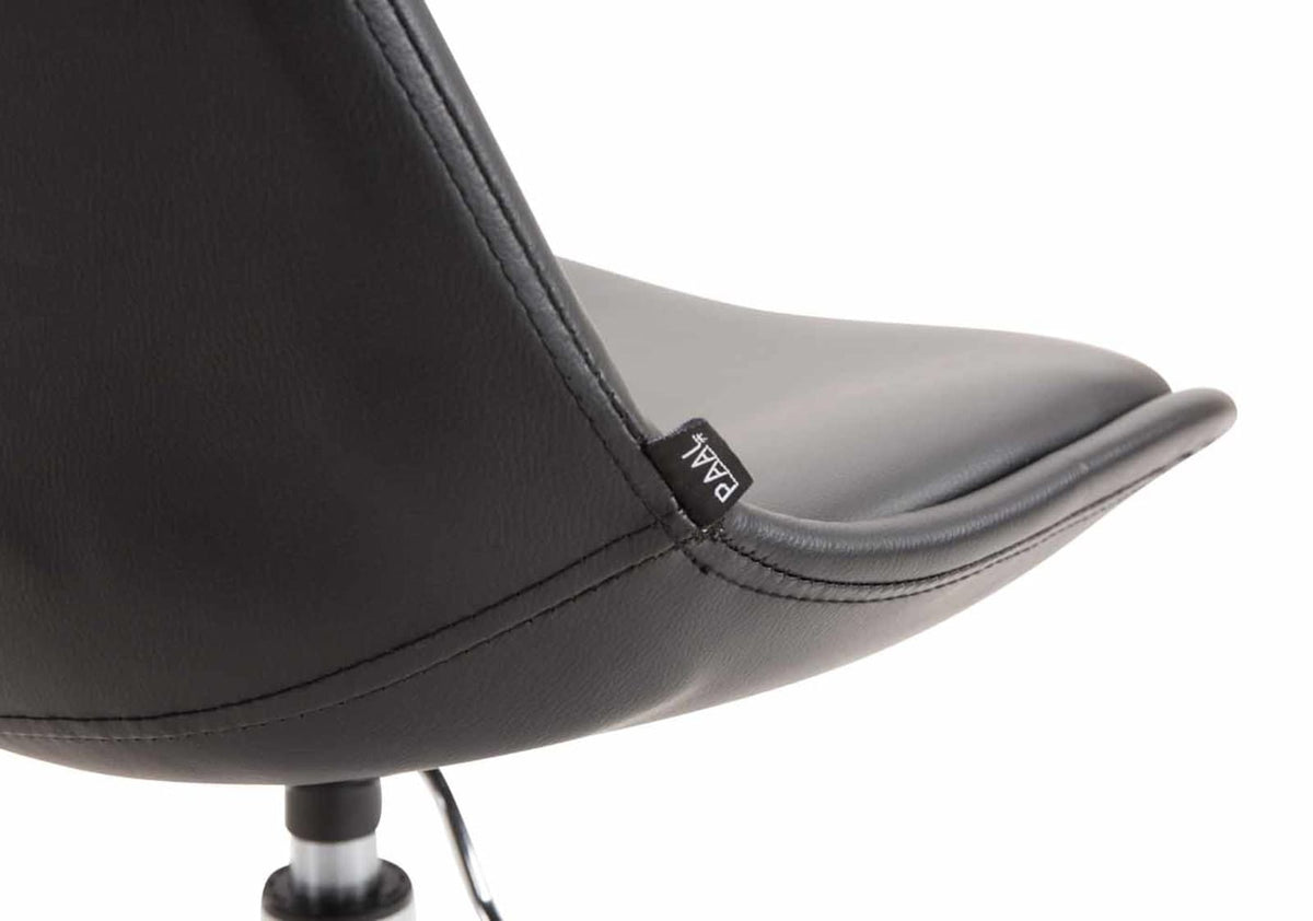 Set van 4 Eetkamerstoelen Maverick Kunstleer zwart,chroom schwarz