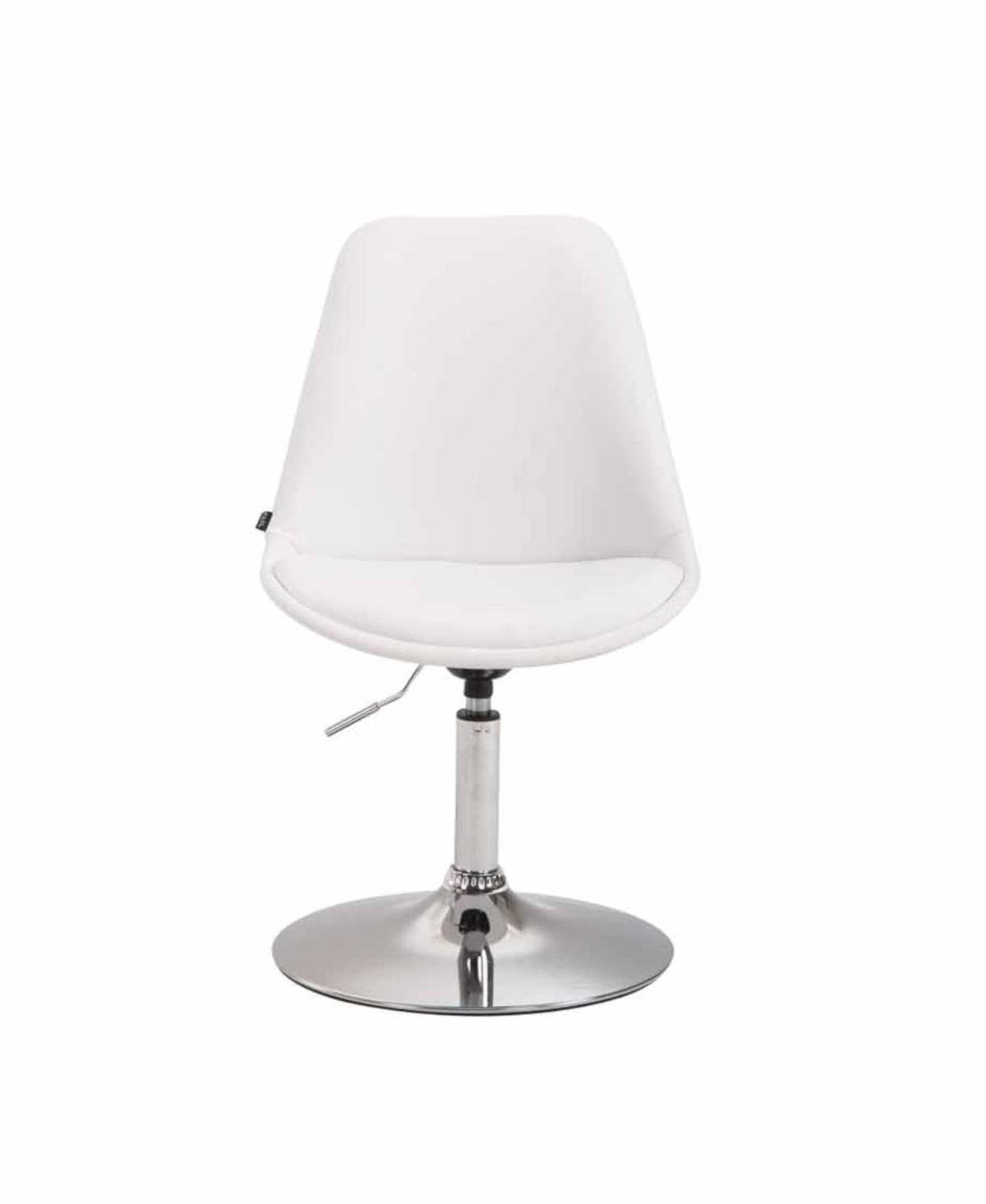 Set van 4 Eetkamerstoelen Maverick Kunstleer wit,chroom weiß