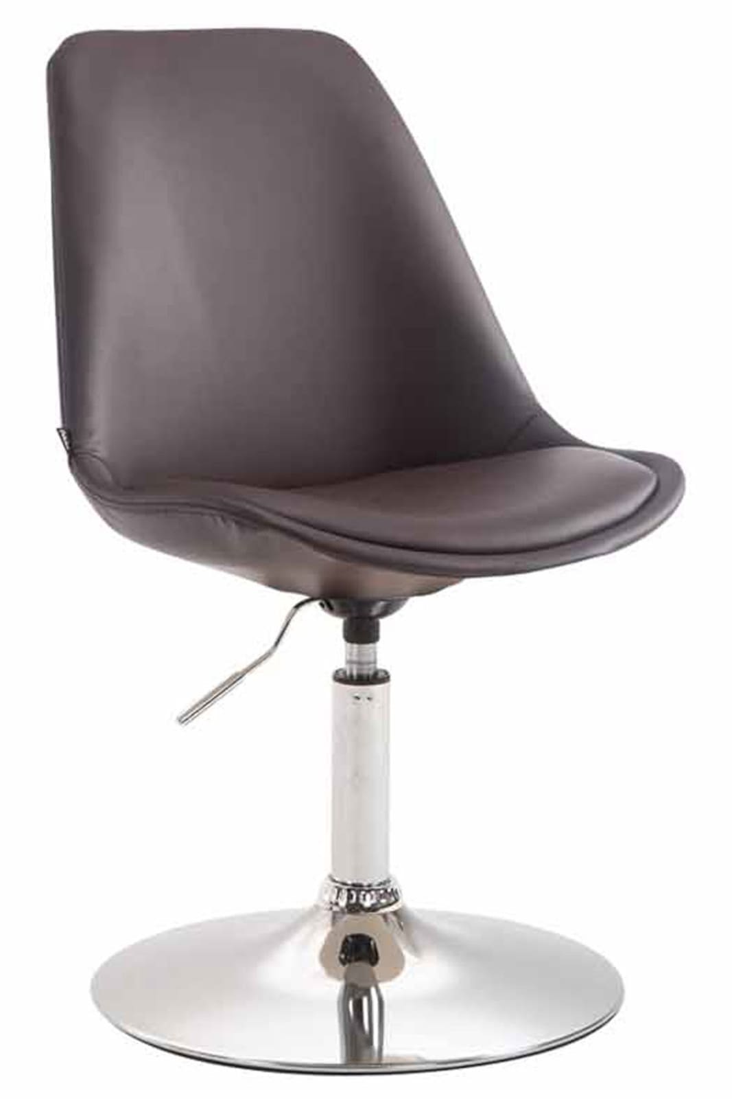 Set van 4 Eetkamerstoelen Maverick Kunstleer bruin,chroom braun