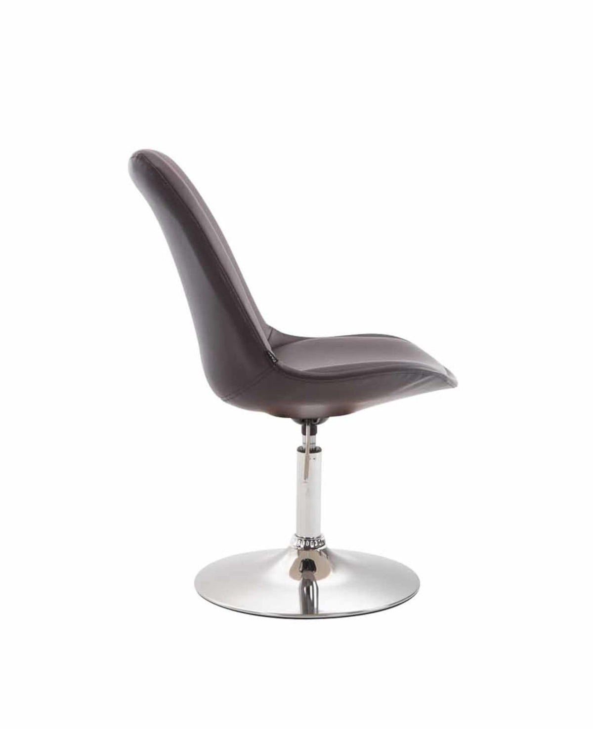 Set van 4 Eetkamerstoelen Maverick Kunstleer bruin,chroom braun