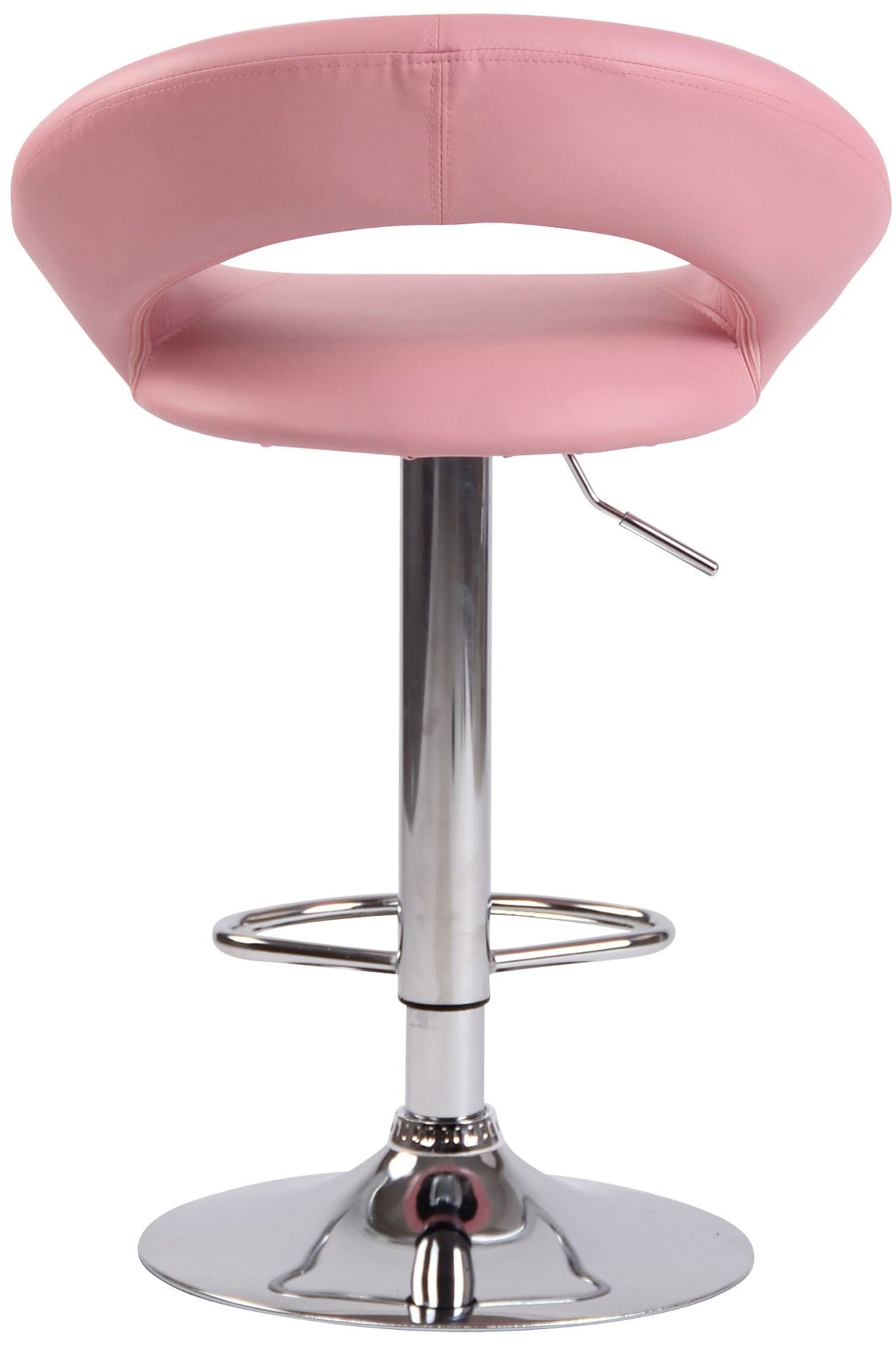 Set van 2 Barkrukken Olinda Kunstleer roze,chroom pink