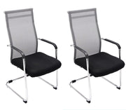 Set van 2 Eetkamerstoelen Brenda grijs grau
