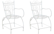 Set van 2 Sheela Tuinstoelen wit weiß