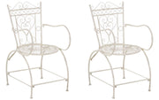 Set van 2 Sheela Tuinstoelen antiek/creme antik-creme